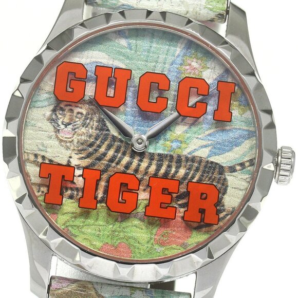 GUCCI G-timeless 126.4/YA1264185 Tiger multicolor Dial Quartz Boy's Watch_870363 - Picture 1 of 6